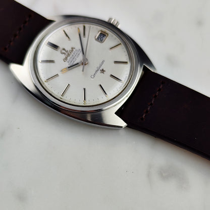 OMEGA Constellation C-Shape Linen Dial Silver 1968 [REF. 168.017]