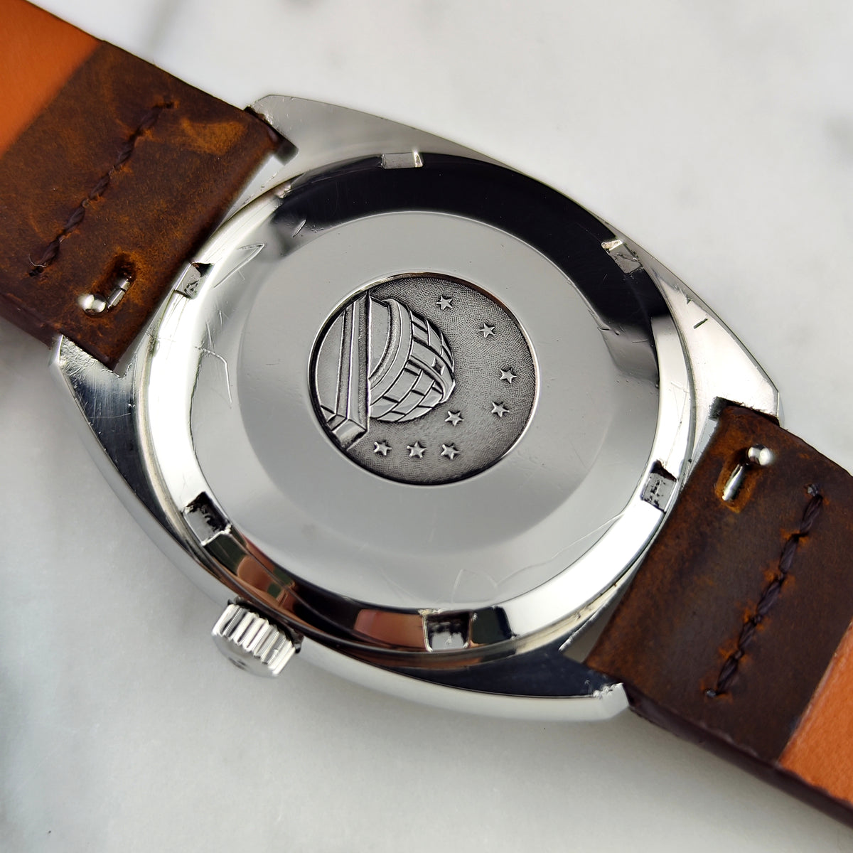 Omega Constellation Chronometer C-Shape Day-Date 18ct Whitegold Bezel 1970 Serviced 09/2026 [REF. 168.029]