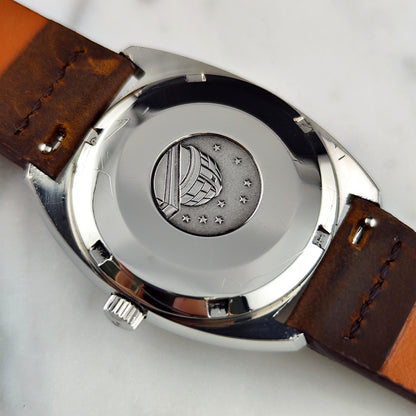 Omega Constellation Chronometer C-Shape Day-Date 18ct Whitegold Bezel 1970 Serviced 09/2026 [REF. 168.029]