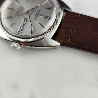 Omega Constellation Chronometer C-Shape Day-Date 18ct Whitegold Bezel 1970 Serviced 09/2026 [REF. 168.029]