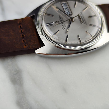 Omega Constellation Chronometer C-Shape Day-Date 18ct Whitegold Bezel 1970 Serviced 09/2026 [REF. 168.029]