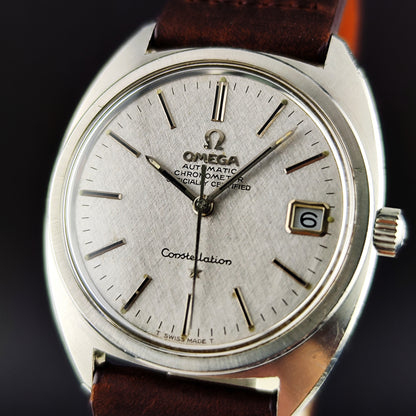 Omega Constellation C-Shape Silver Linen Dial 1968 [REF. 168.017]