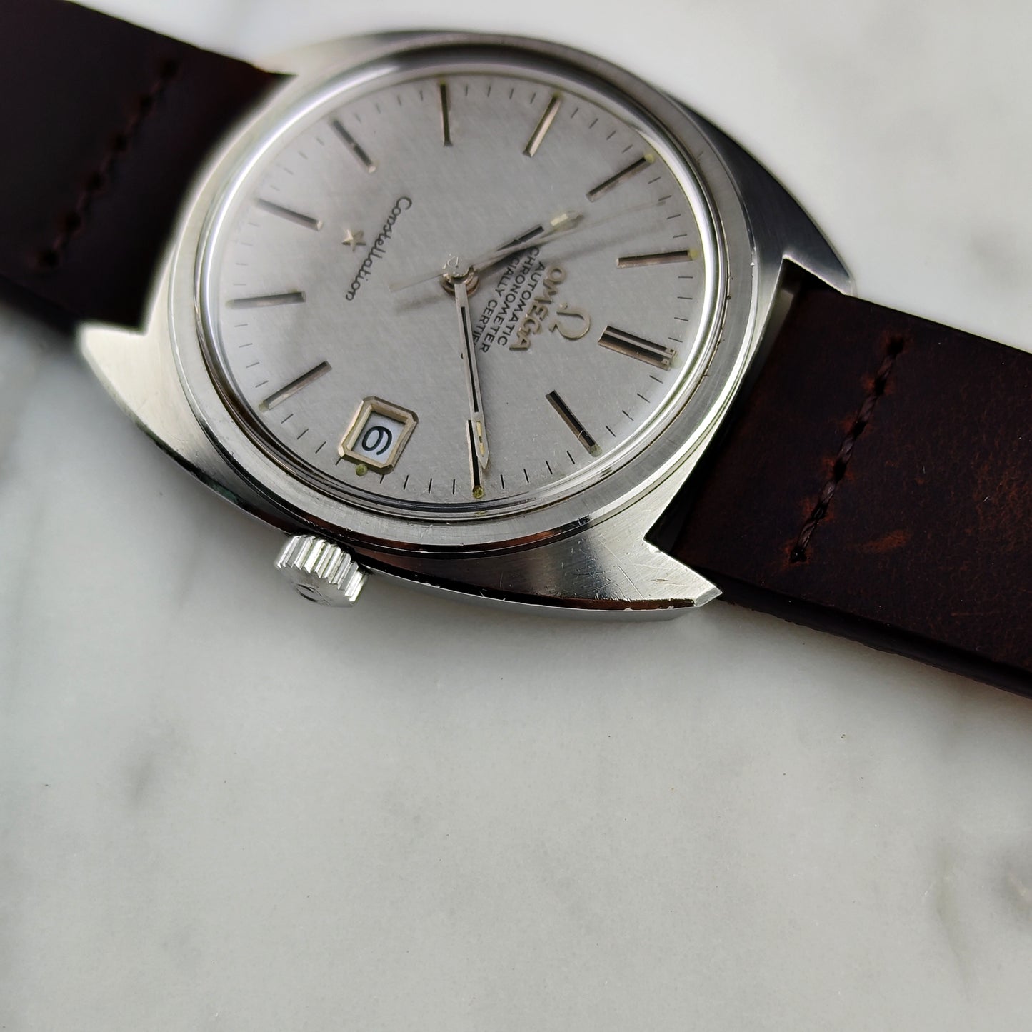 Omega Constellation C-Shape Silver Linen Dial 1968 [REF. 168.017]