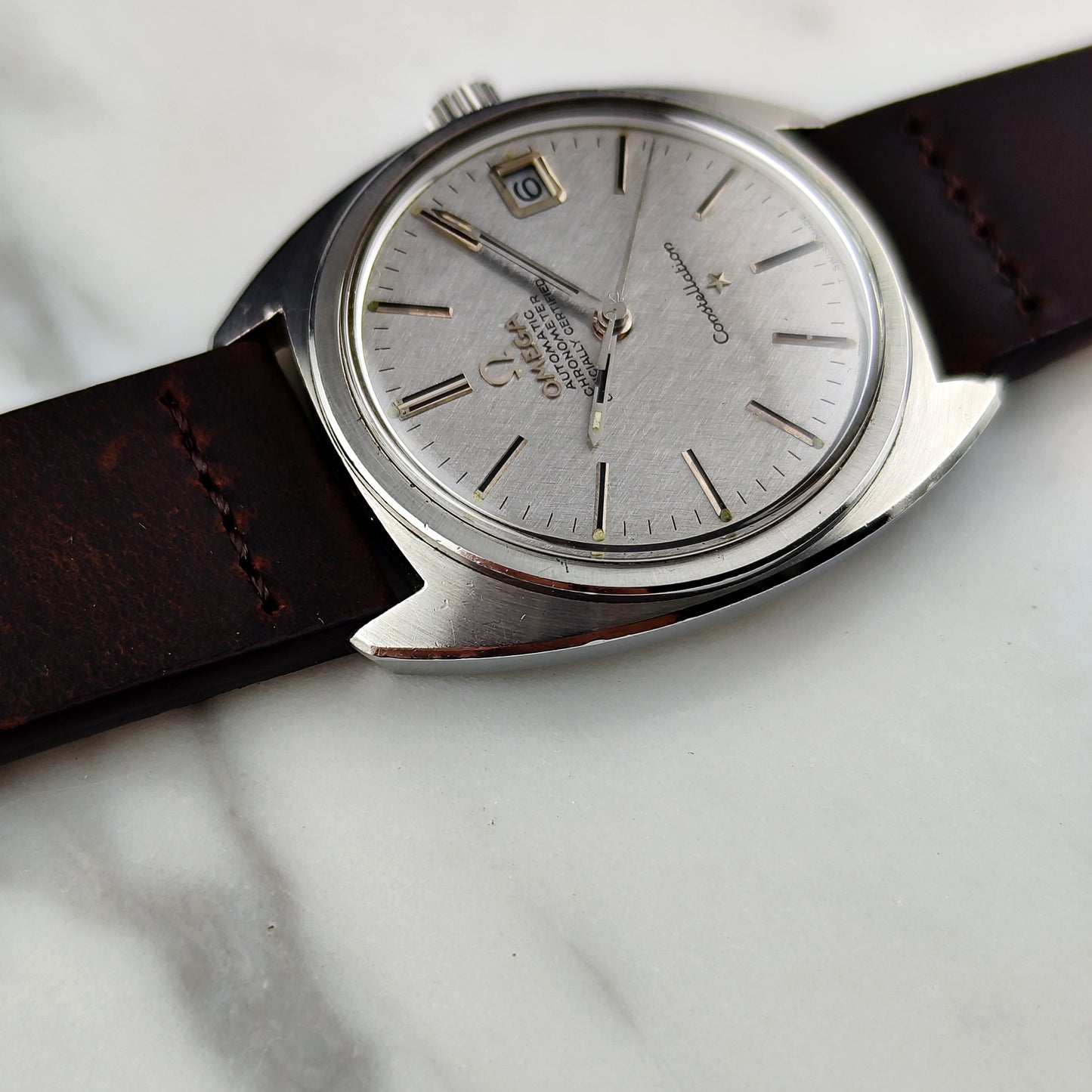 Omega Constellation C-Shape Silver Linen Dial 1968 [REF. 168.017]