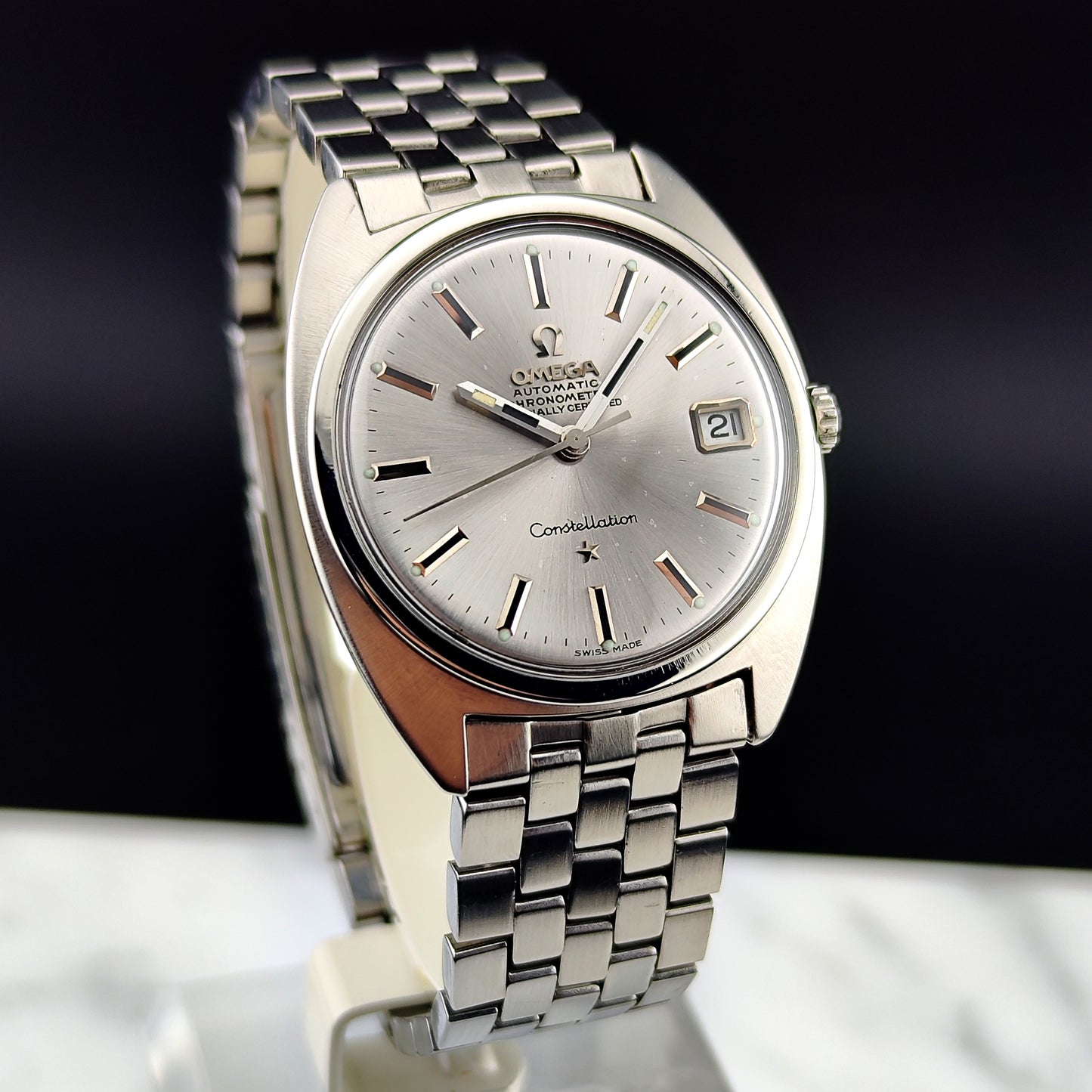OMEGA Constellation C-Shape Rare Steel Bracelet Config 1966 [REF. 168.017]