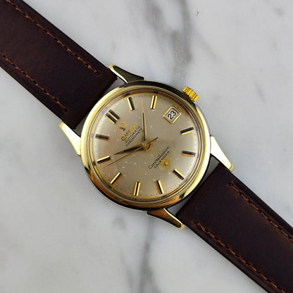 Omega Constellation Calendar Gold White Dial Rare 1960 Serviced 10/2026 – Bild 1