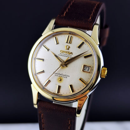 Omega Constellation Calendar Gold White Dial Rare 1960 Serviced 10/2026 – Bild 4