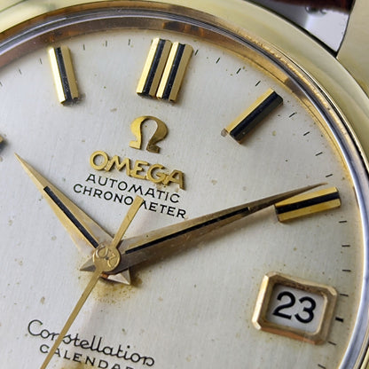 Omega Constellation Calendar Gold White Dial Rare 1960 Serviced 10/2026 – Bild 8
