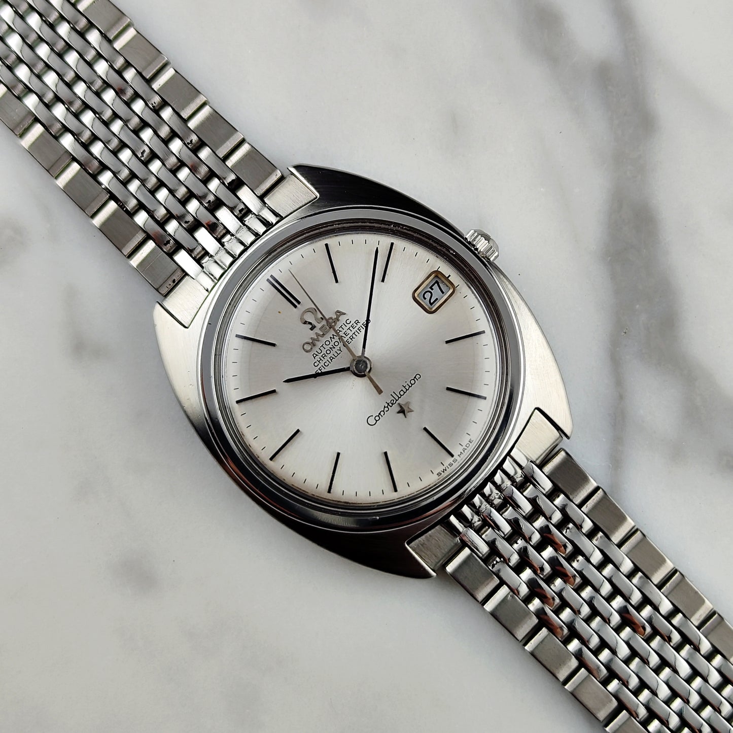 OMEGA Constellation Chronometer C-Shape Silver Dial 1966 [REF. 168.017]