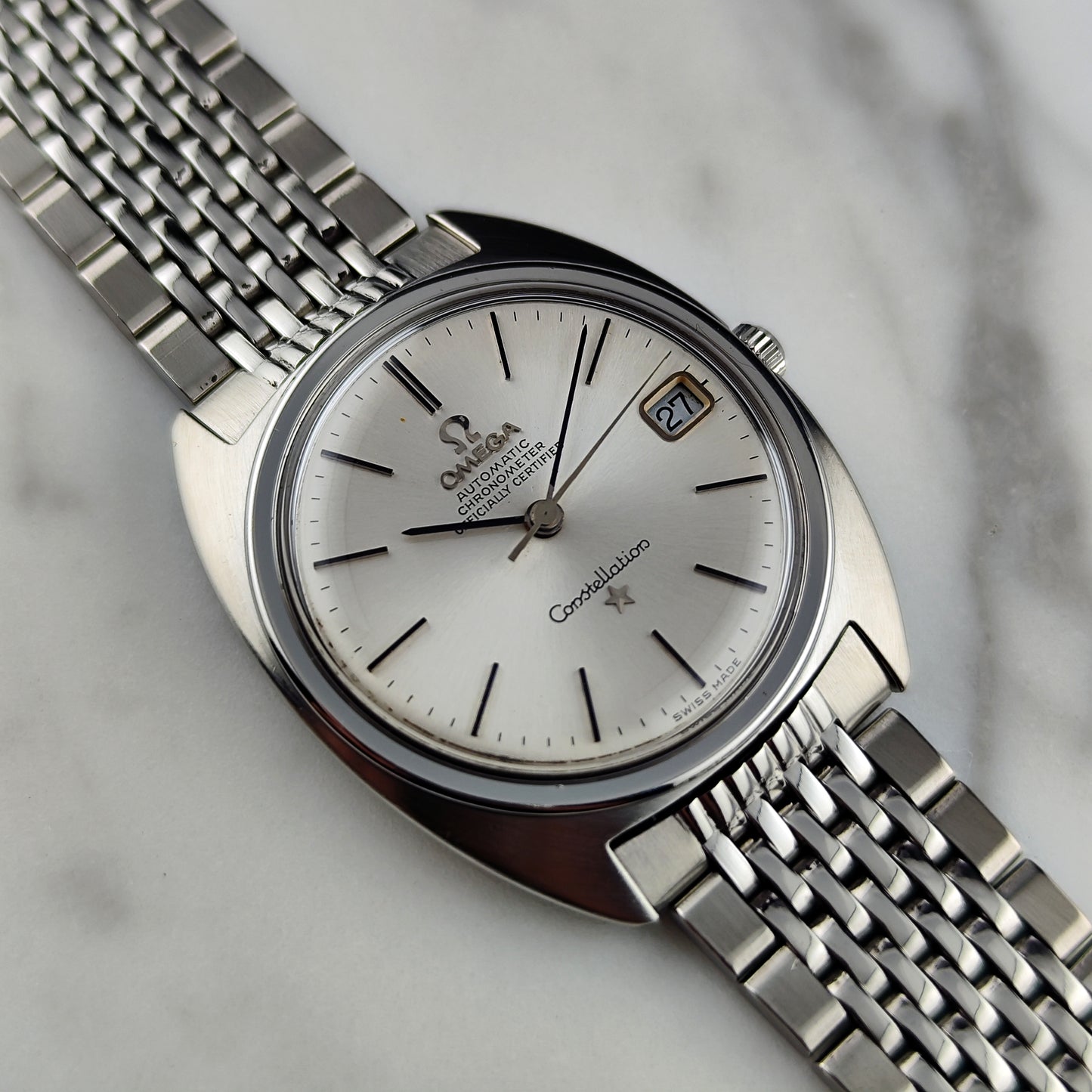 OMEGA Constellation Chronometer C-Shape Silver Dial 1966 [REF. 168.017]