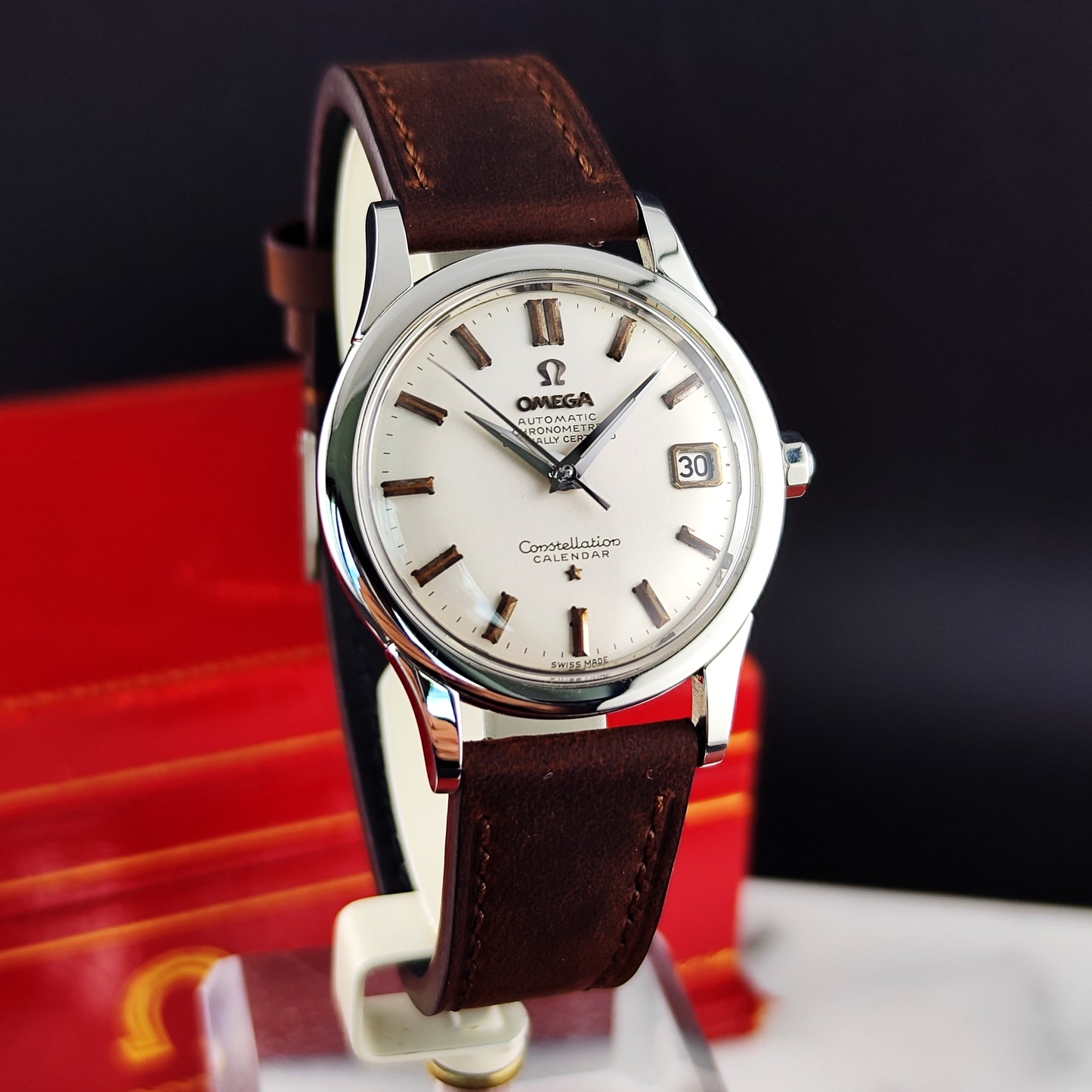 Omega Constellation Chronometer Calendar with Box and Wempe Papers 1958 Serviced 08/2026 [REF. 2943]