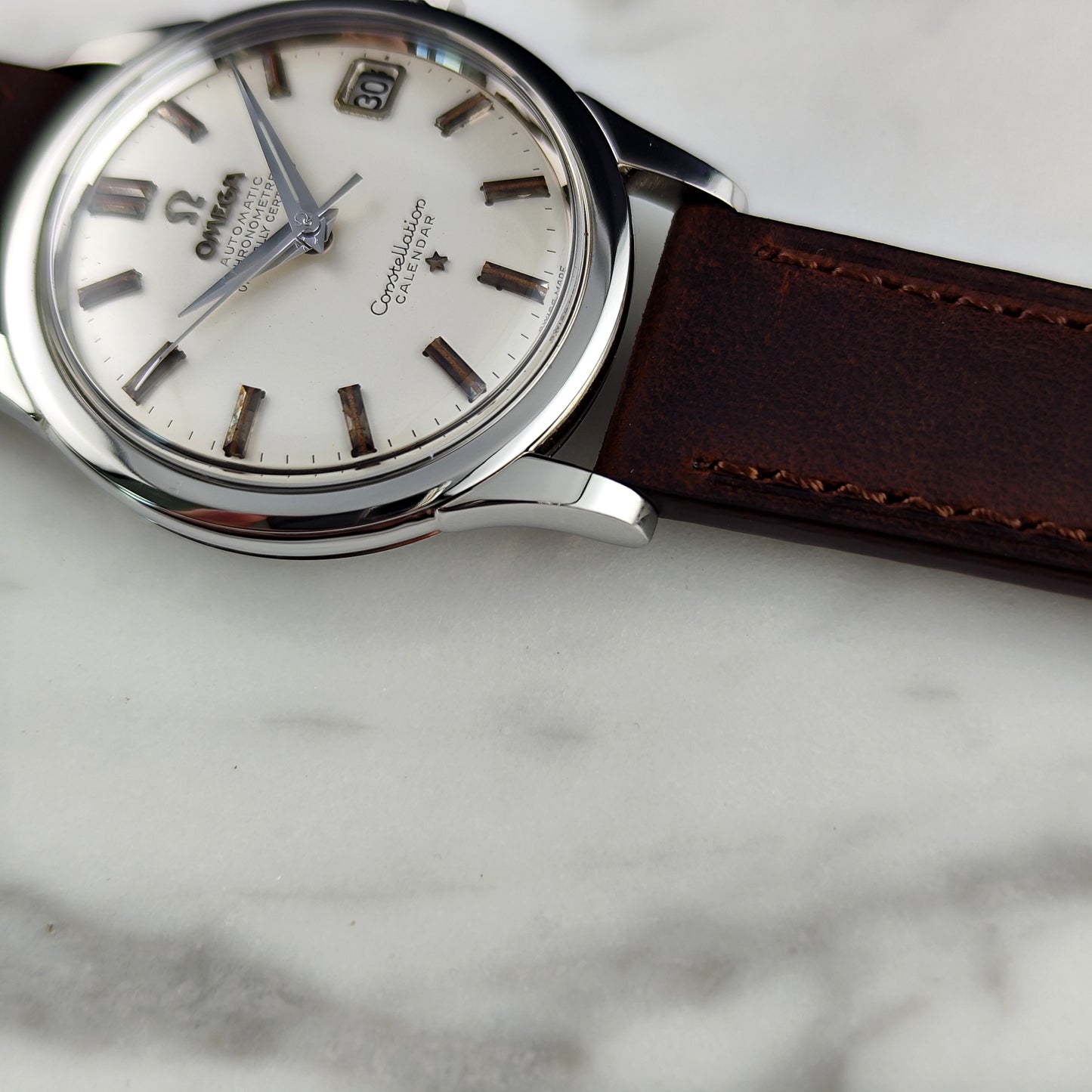 Omega Constellation Chronometer Calendar with Box and Wempe Papers 1958 Serviced 08/2026 [REF. 2943]