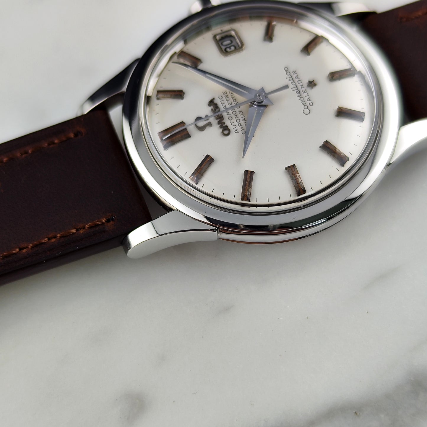 Omega Constellation Chronometer Calendar with Box and Wempe Papers 1958 Serviced 08/2026 [REF. 2943]