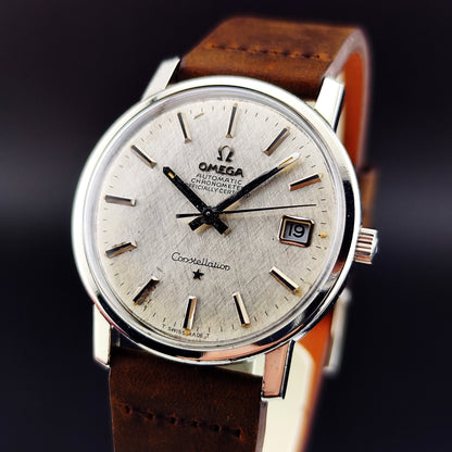 OMEGA Constellation Chronometer Date Special Linen Dial 1967 [REF. 168.018]