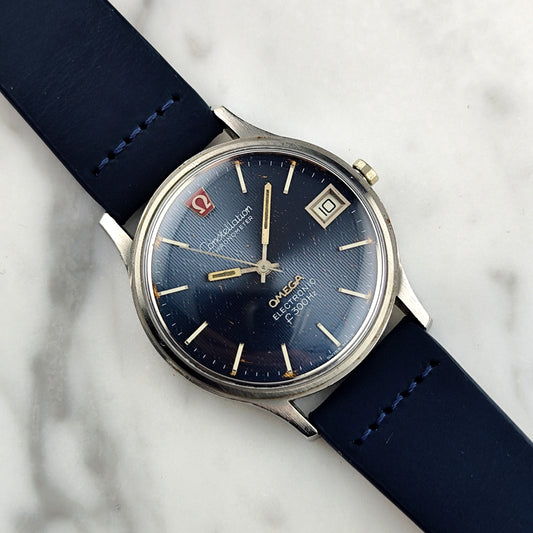 OMEGA Constellation Chronometer f300Hz Blue Dial Super Rare 1972 [REF. 198.003]