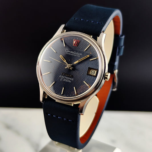 OMEGA Constellation Chronometer f300Hz Blue Dial Super Rare 1972 [REF. 198.003]