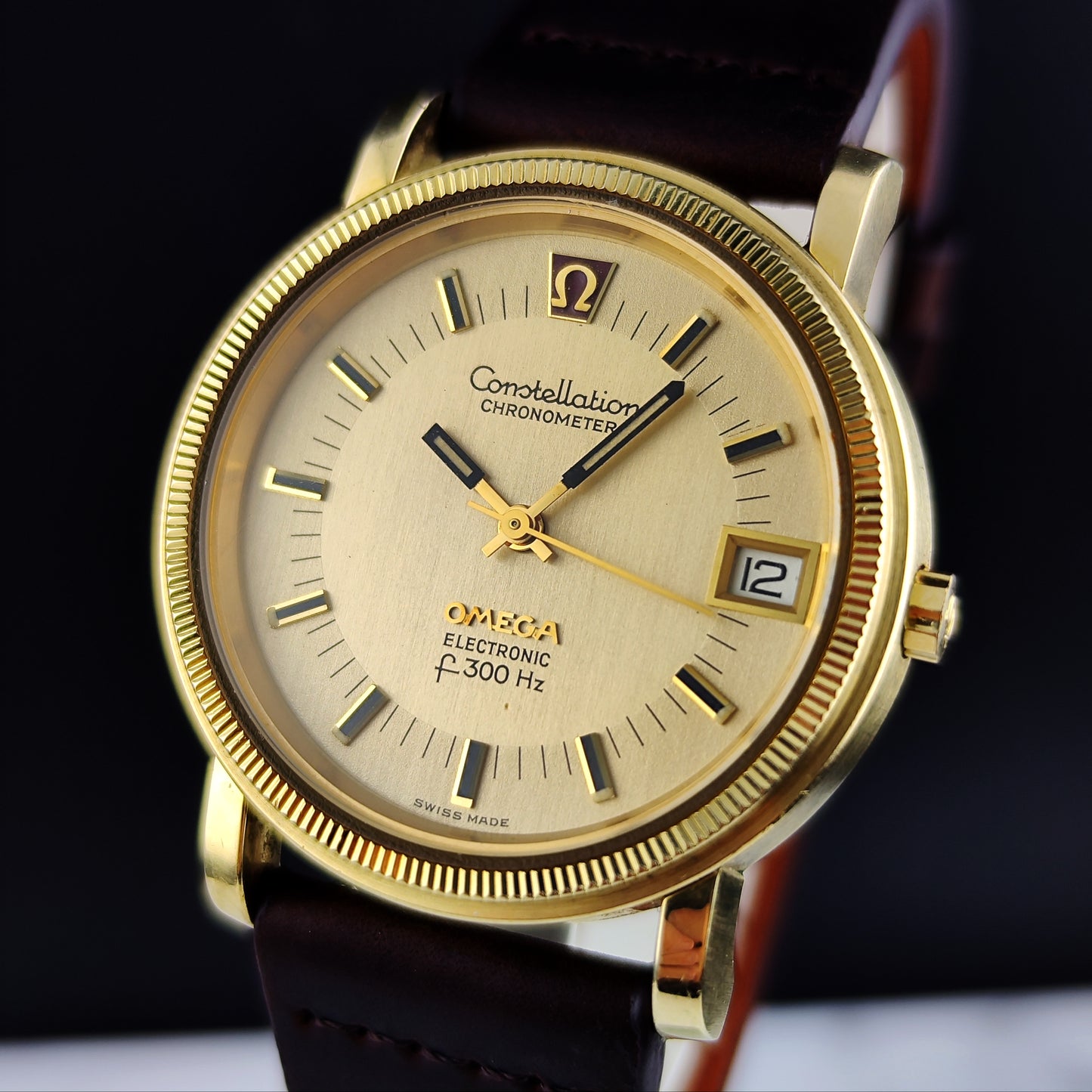 Omega Constellation Chronometer Gold 300Hz Mint 1972 [REF. 198.0022]
