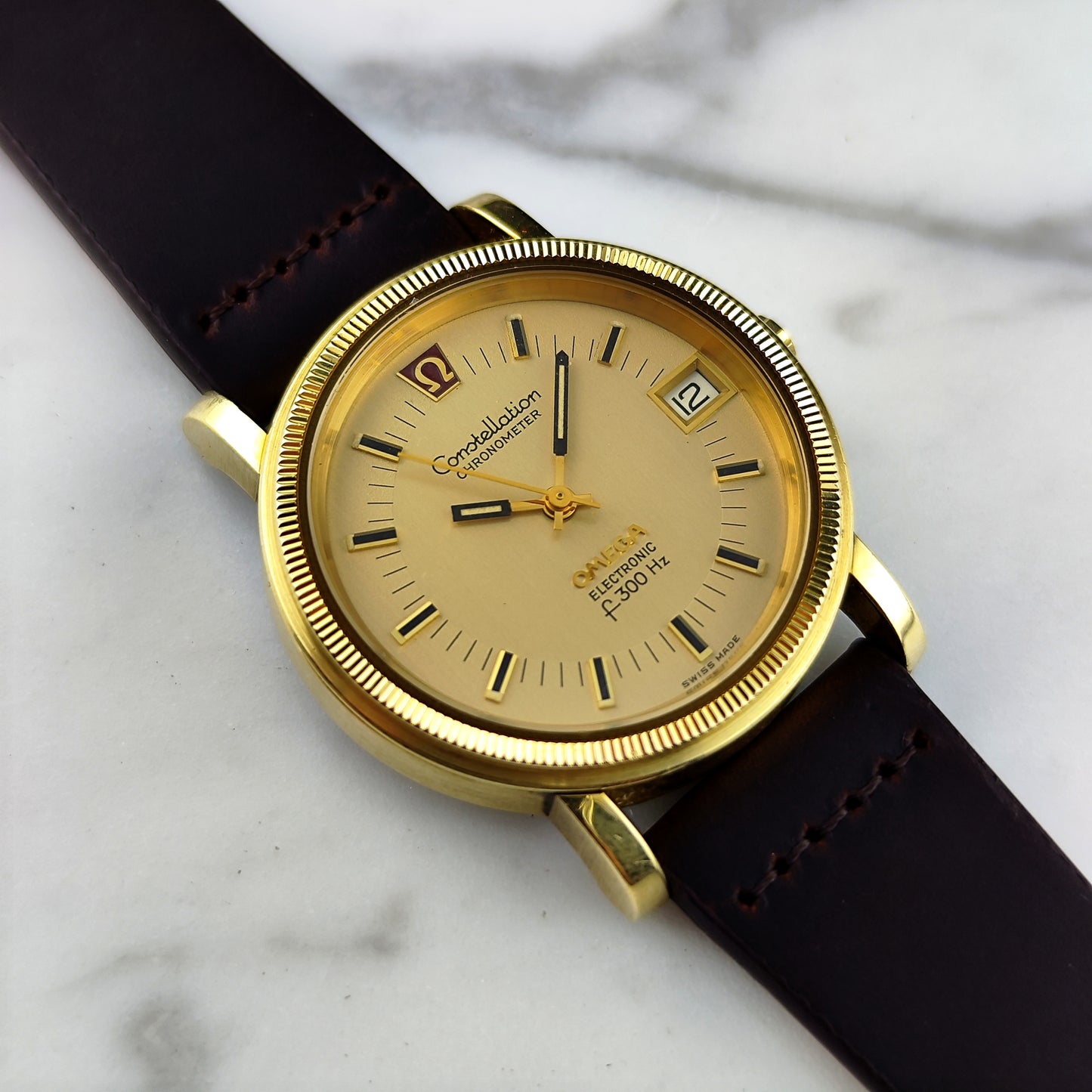 Omega Constellation Chronometer Gold 300Hz Mint 1972 [REF. 198.0022]