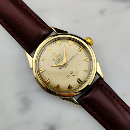 OMEGA Constellation Chronometer Gold Champagner Dial 1958 with Box [REF. 2852]