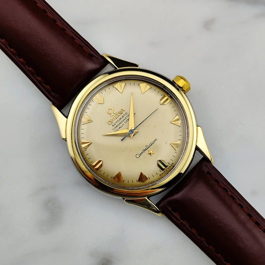 OMEGA Constellation Chronometer Gold Champagner Dial 1958 with Box [REF. 2852]