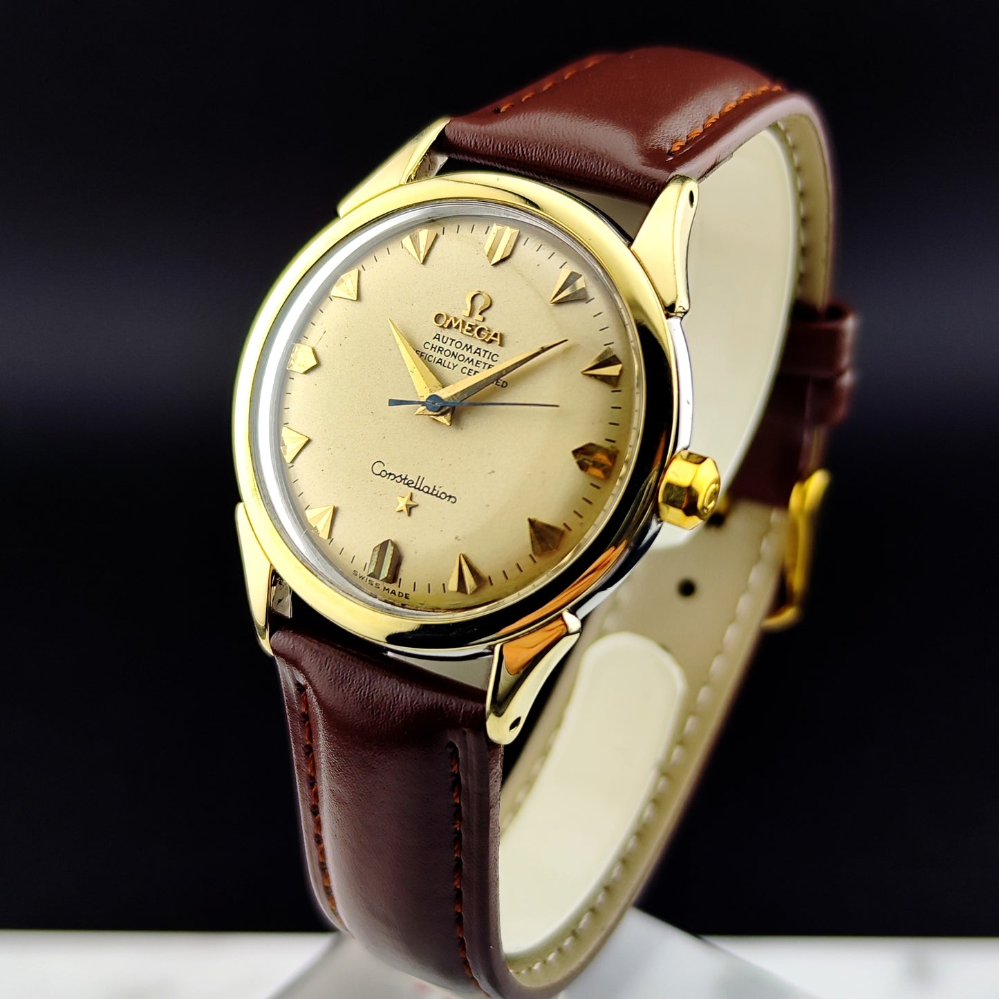OMEGA Constellation Chronometer Gold Champagner Dial 1958 with Box [REF. 2852]