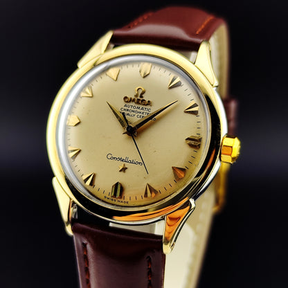 OMEGA Constellation Chronometer Gold Champagner Dial 1958 with Box [REF. 2852]