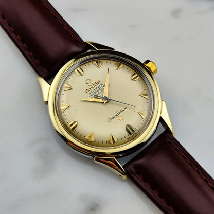 OMEGA Constellation Chronometer Gold Champagner Dial 1958 with Box [REF. 2852]