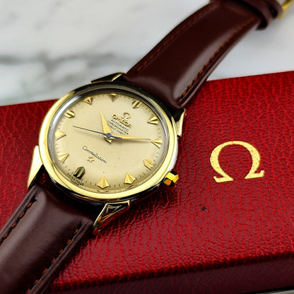 OMEGA Constellation Chronometer Gold Champagner Dial 1958 with Box [REF. 2852]