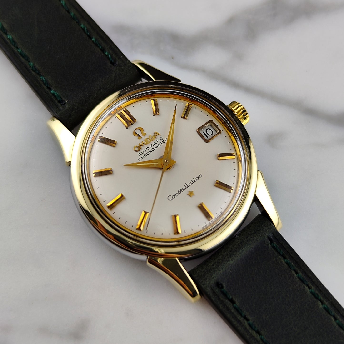 Omega Constellation Chronometer Gold White Dial 1966 Serviced 08/2026 [REF. 14393]
