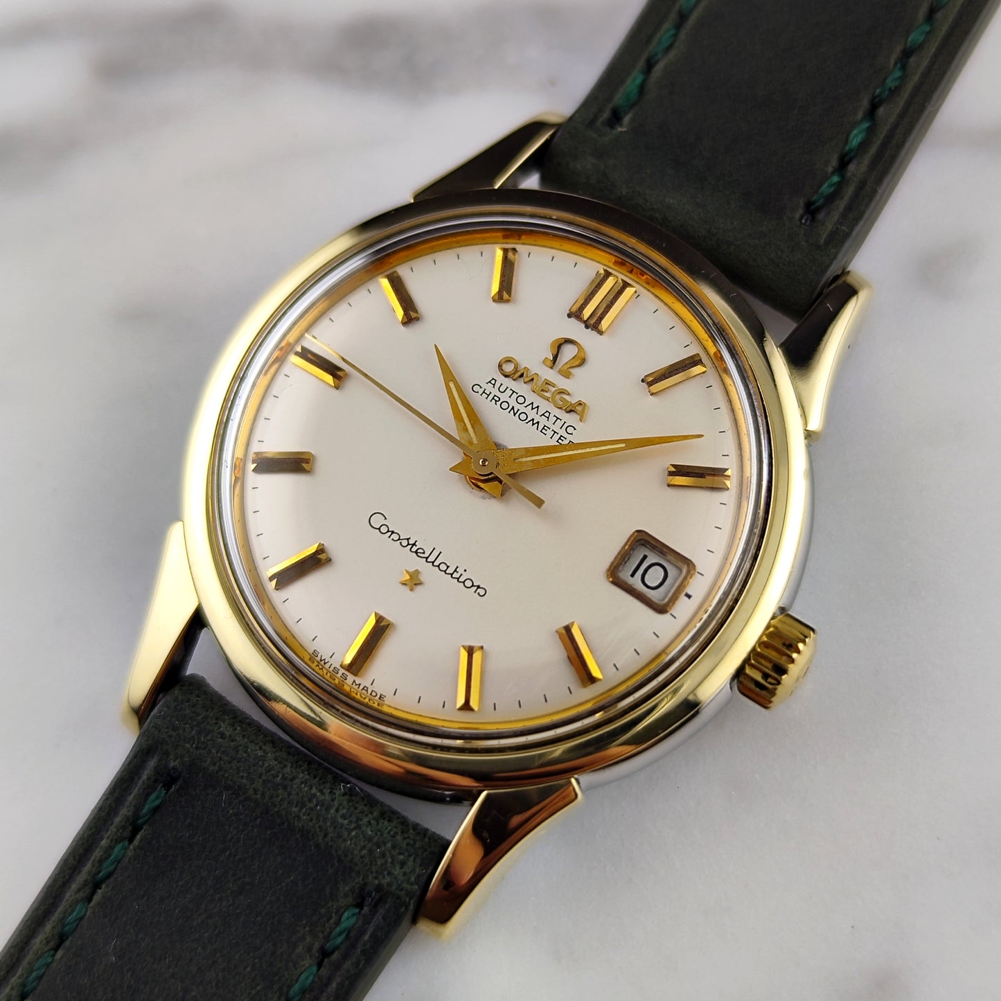 Omega Constellation Chronometer Gold White Dial 1966 Serviced 08/2026 [REF. 14393]