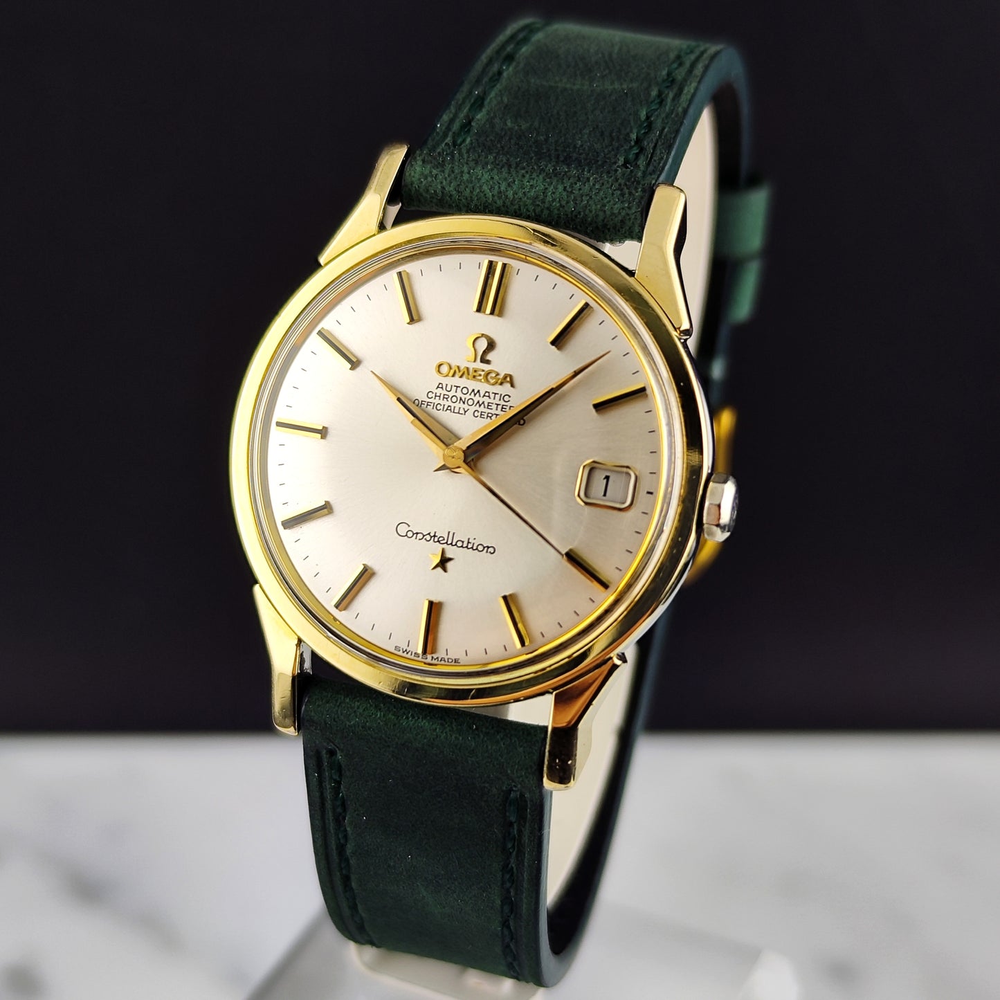 Omega Constellation Chronometer Gold White Dial with Box 1966 Serviced 08/2026 [REF. 168.005]