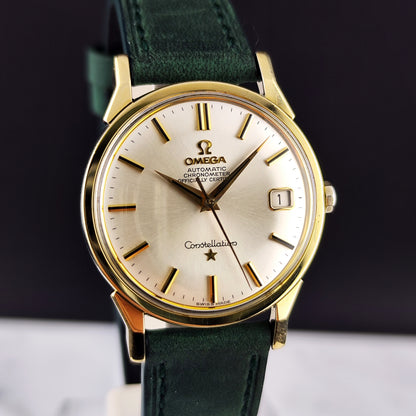 Omega Constellation Chronometer Gold White Dial with Box 1966 Serviced 08/2026 [REF. 168.005]