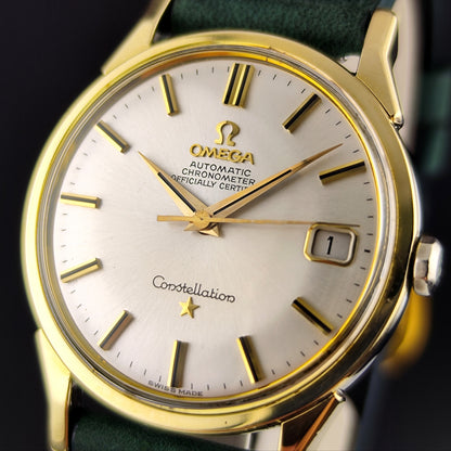 Omega Constellation Chronometer Gold White Dial with Box 1966 Serviced 08/2026 [REF. 168.005]