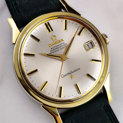 Omega Constellation Chronometer Gold White Dial with Box 1966 Serviced 08/2026 [REF. 168.005]