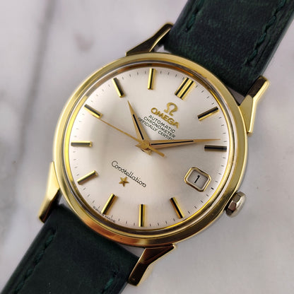 Omega Constellation Chronometer Gold White Dial with Box 1966 Serviced 08/2026 [REF. 168.005]