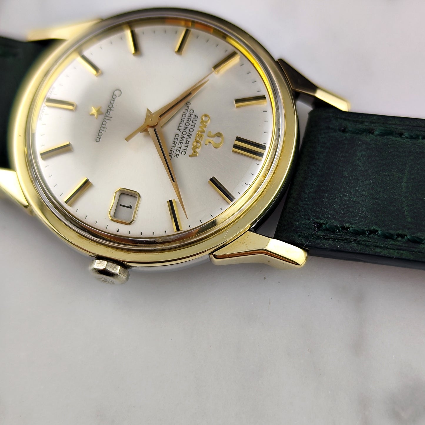 Omega Constellation Chronometer Gold White Dial with Box 1966 Serviced 08/2026 [REF. 168.005]