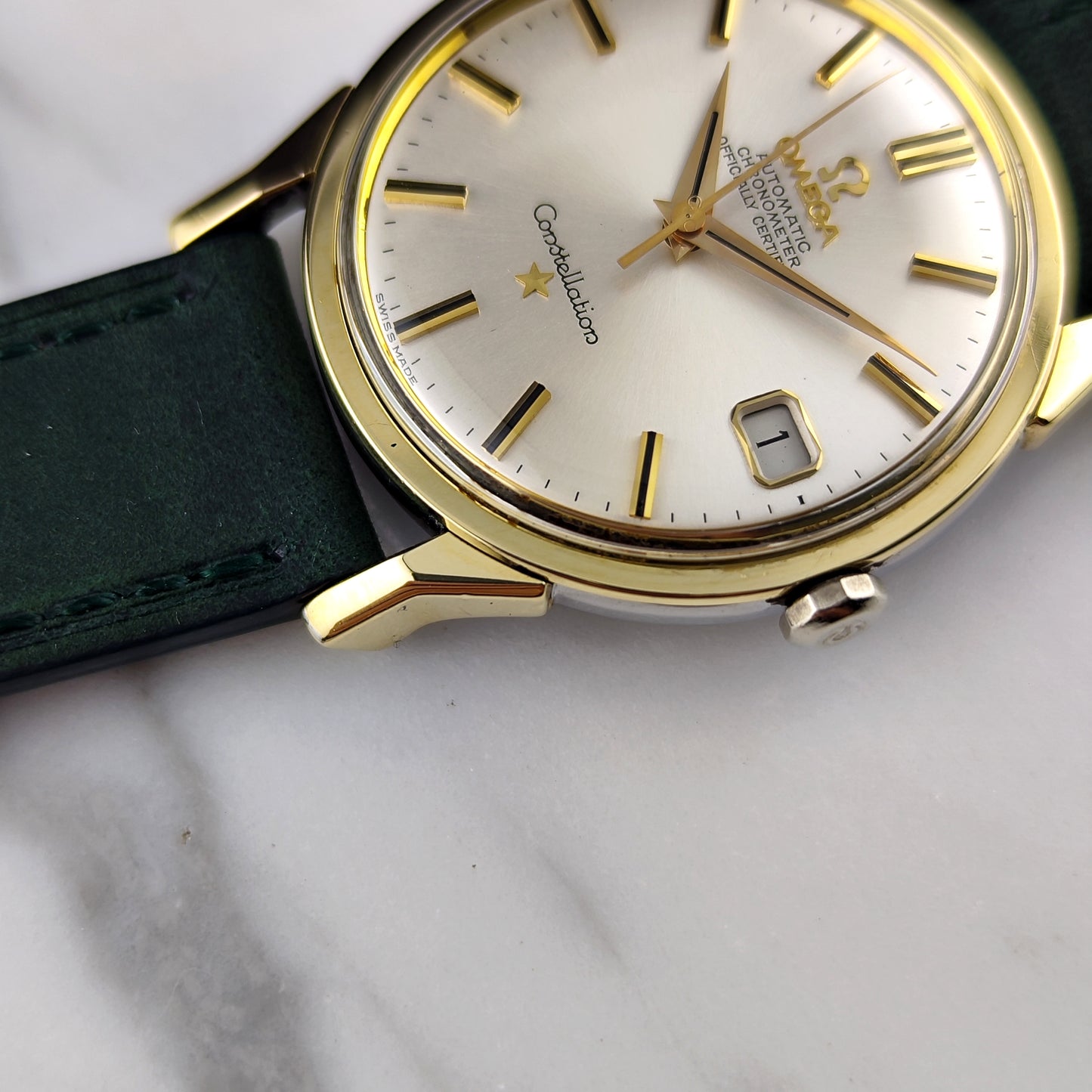 Omega Constellation Chronometer Gold White Dial with Box 1966 Serviced 08/2026 [REF. 168.005]