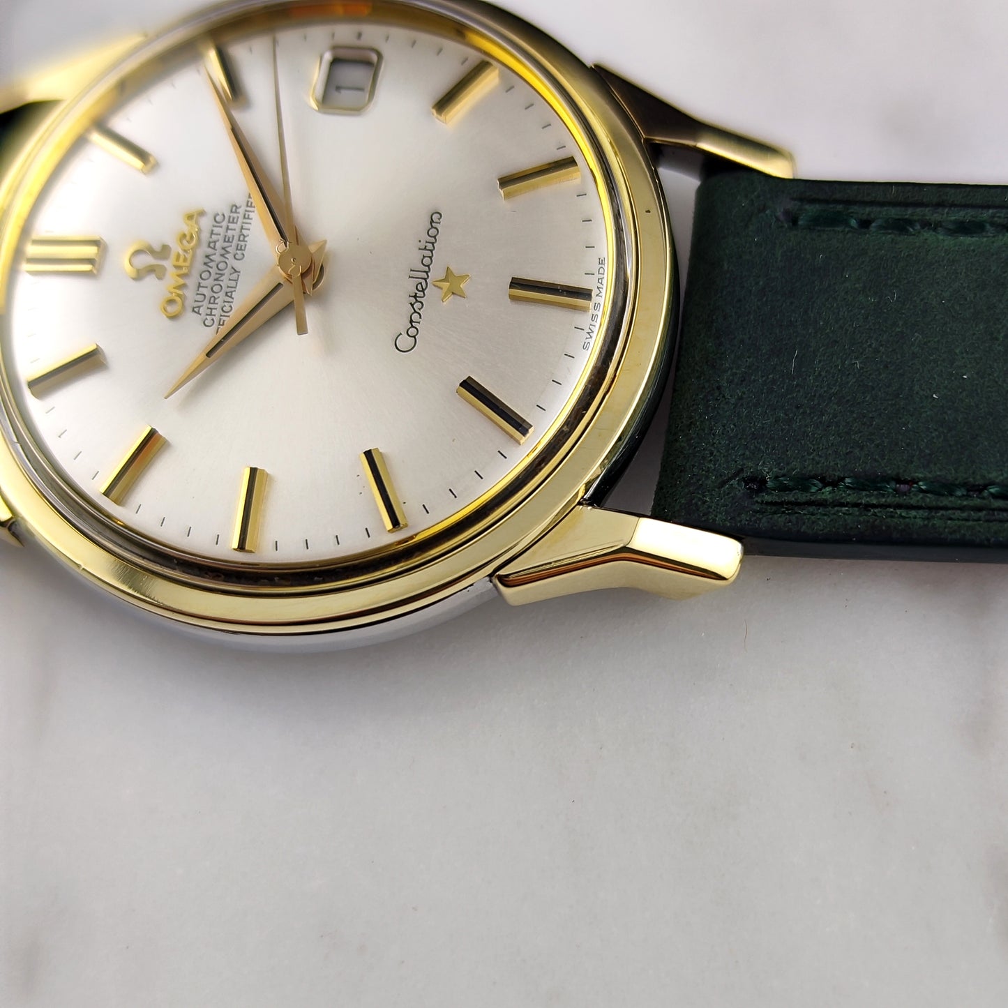 Omega Constellation Chronometer Gold White Dial with Box 1966 Serviced 08/2026 [REF. 168.005]