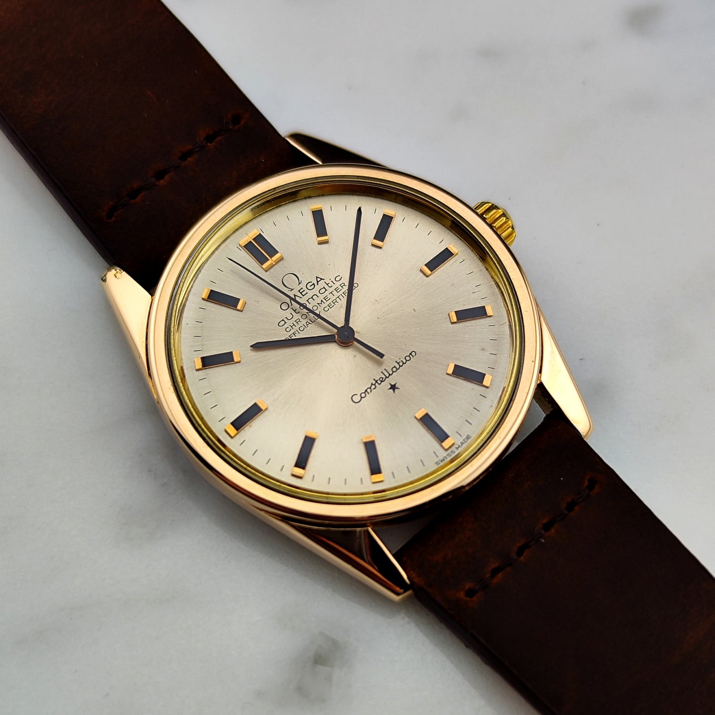 OMEGA Constellation Chronometer Gold White Serviced 02/2026 [REF. 167.021]