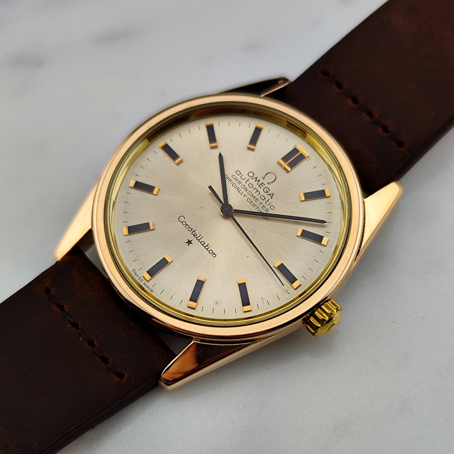 OMEGA Constellation Chronometer Gold White Serviced 02/2026 [REF. 167.021]