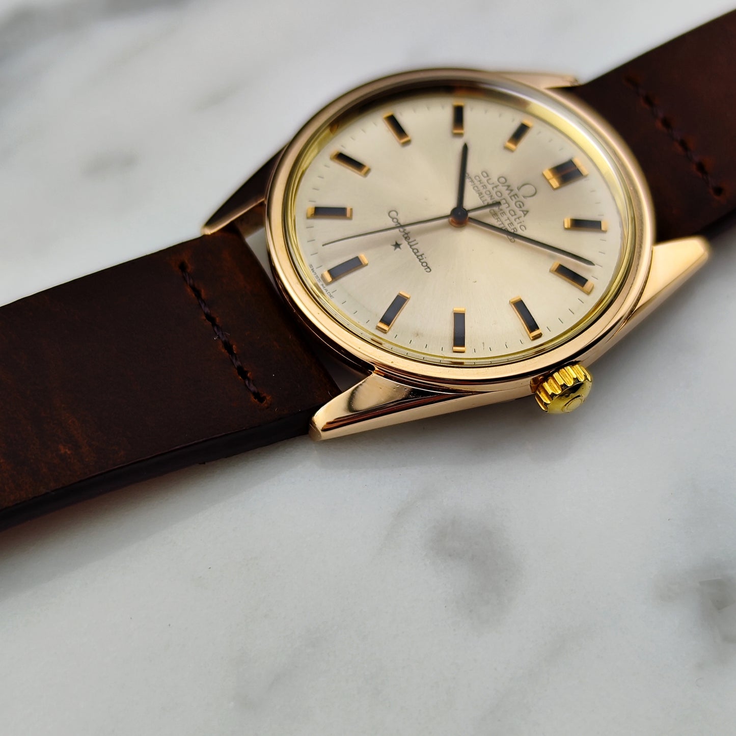 OMEGA Constellation Chronometer Gold White Serviced 02/2026 [REF. 167.021]