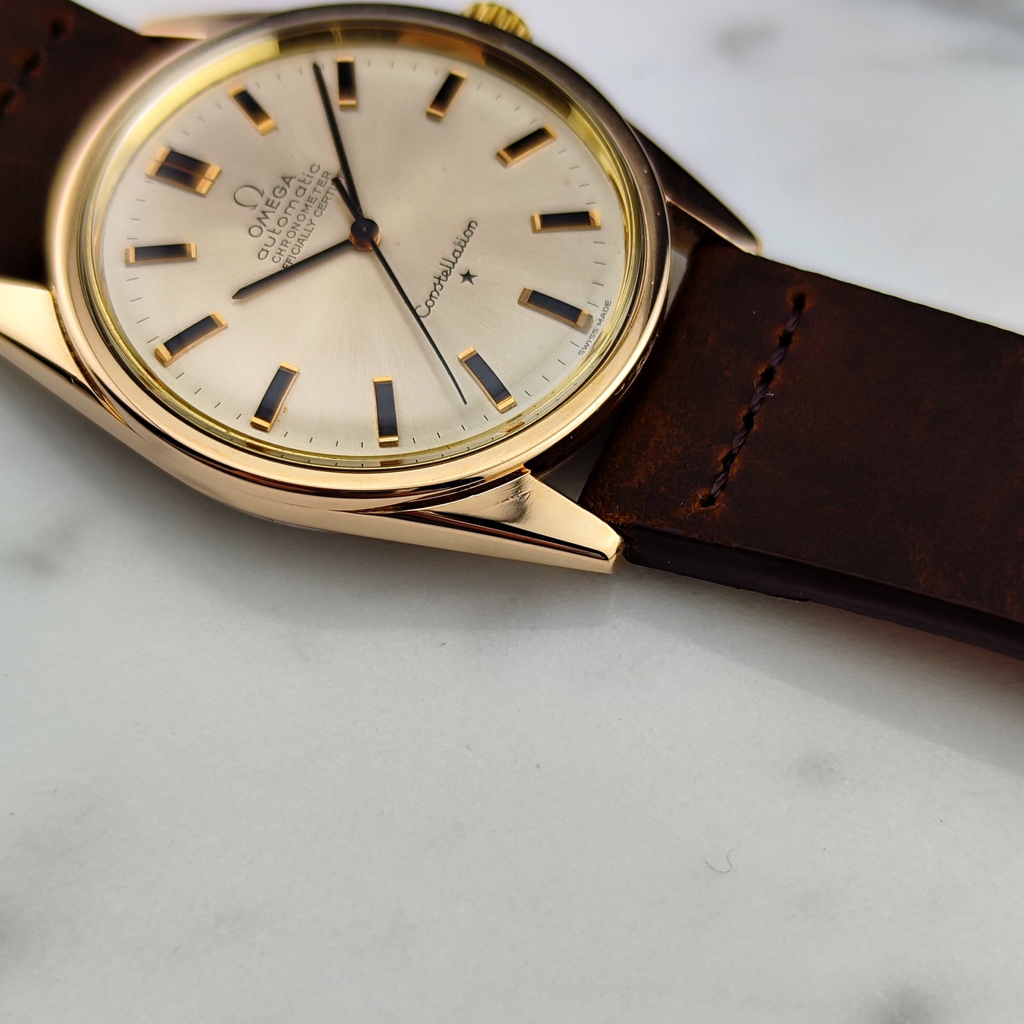 OMEGA Constellation Chronometer Gold White Serviced 02/2026 [REF. 167.021]