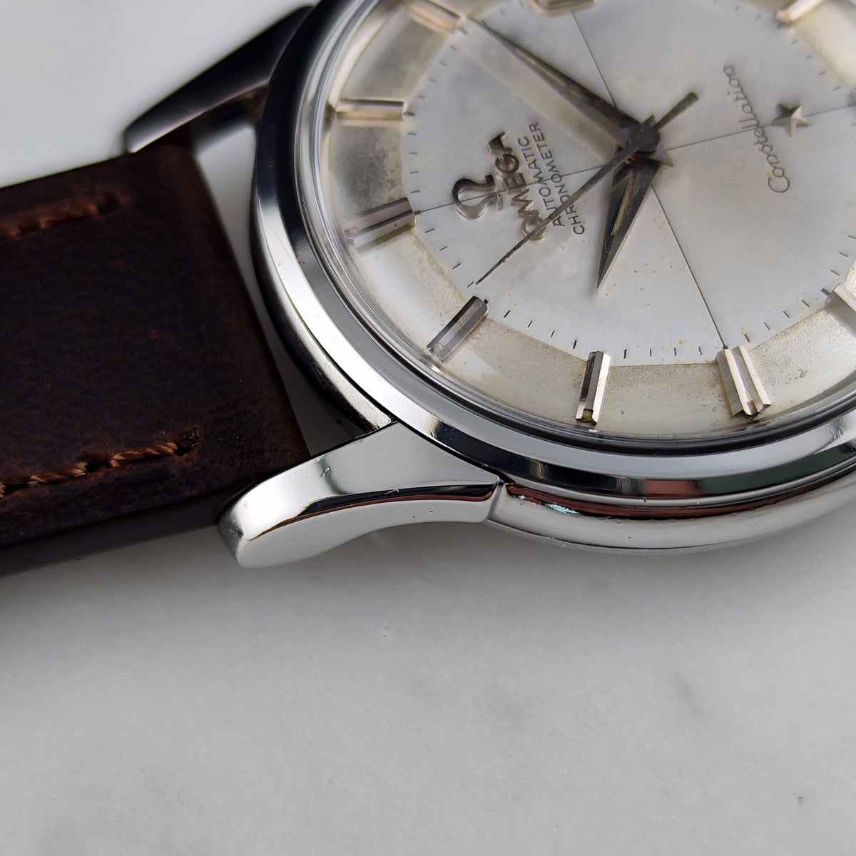 Omega Constellation Chronometer Grey Super Rare Pie-Pan Dial 1962 Serviced 10/2026 – Bild 13