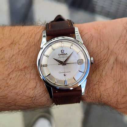 Omega Constellation Chronometer Grey Super Rare Pie-Pan Dial 1962 Serviced 10/2026 – Bild 2
