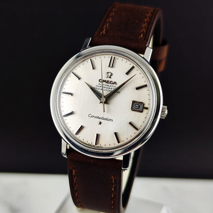 Omega Constellation Chronometer Linen Dial Date 1966 [REF. 168.004]
