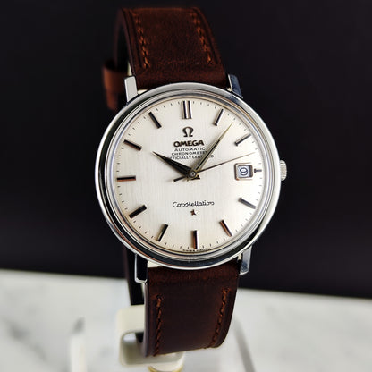 Omega Constellation Chronometer Linen Dial Date 1966 [REF. 168.004]