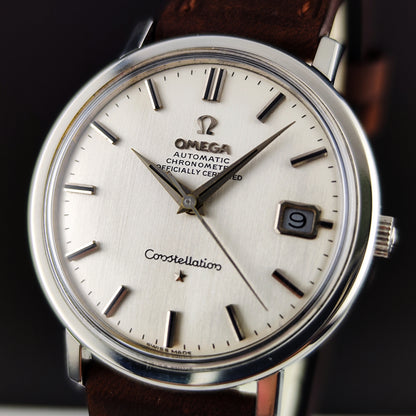 Omega Constellation Chronometer Linen Dial Date 1966 [REF. 168.004]