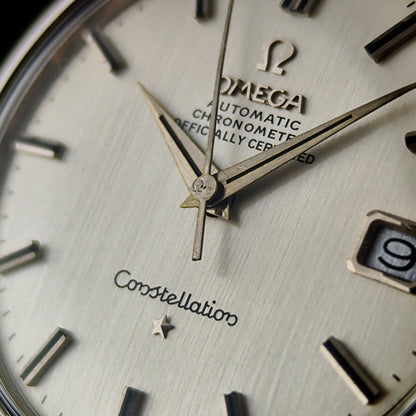 Omega Constellation Chronometer Linen Dial Date 1966 [REF. 168.004]