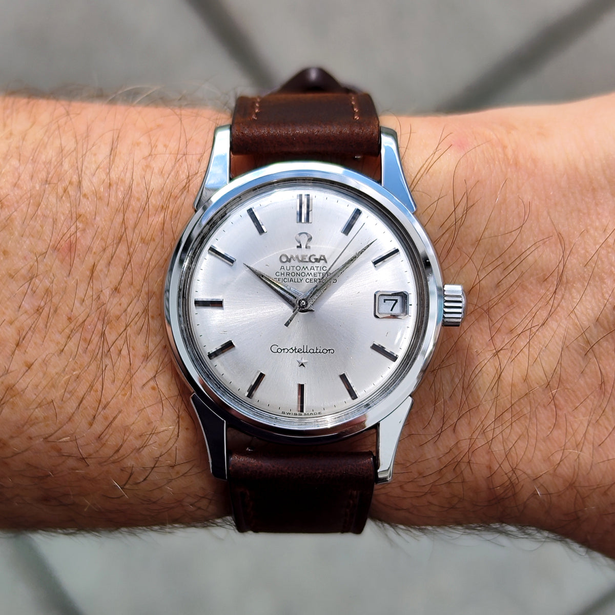 OMEGA Constellation Chronometer Silver Dial Date 1960 Serviced 09/2026 [REF. 14393]