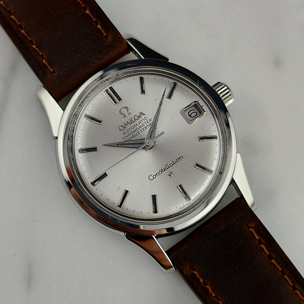 OMEGA Constellation Chronometer Silver Dial Date 1960 Serviced 09/2026 [REF. 14393]